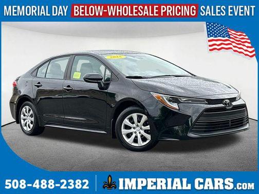 Midnight Black Metallic 2025 Toyota Corolla LE