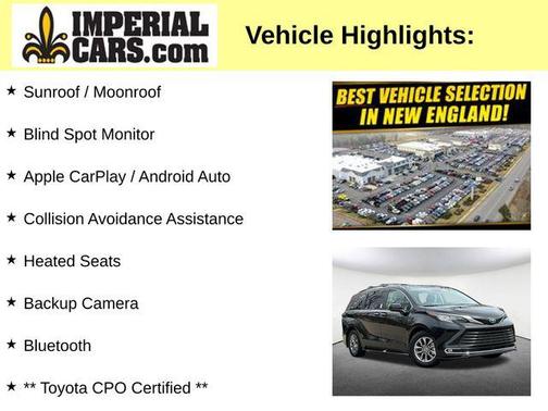 Midnight Black Metallic 2023 Toyota Sienna XLE