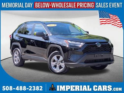 Midnight Black Metallic 2024 Toyota RAV4 Hybrid LE