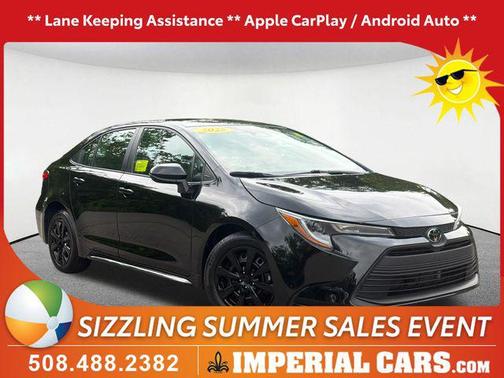 Midnight Black Metallic 2025 Toyota Corolla LE
