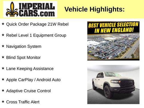 Bright White Clearcoat 2025 RAM 1500 Rebel