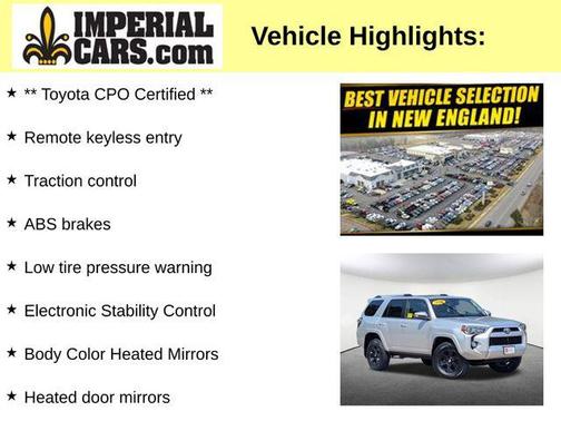 Classic Silver Metallic 2019 Toyota 4Runner SR5 Premium