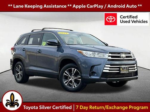 Shoreline Blue Pearl 2019 Toyota Highlander LE