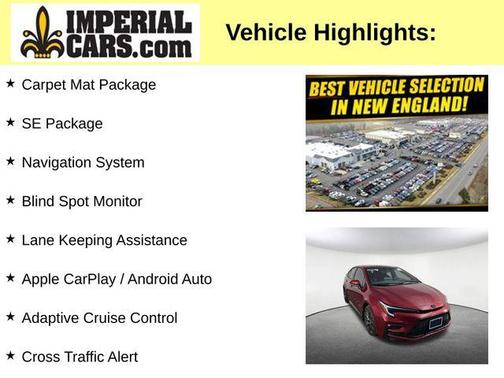 Red 2026 Toyota Corolla SE