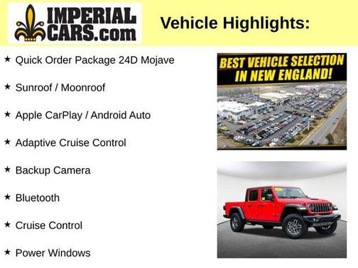 Firecracker Red Clearcoat 2026 Jeep Gladiator Mojave 4x4