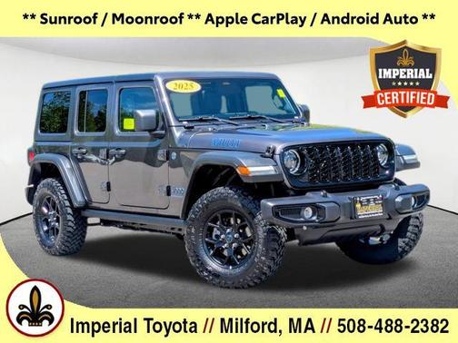 Granite Crystal Metallic Clearcoat 2025 Jeep Wrangler 4xe Willys