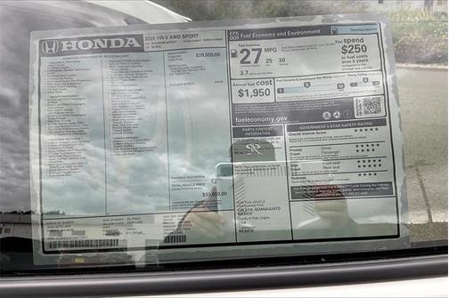 2025 Honda HR-V AWD Sport