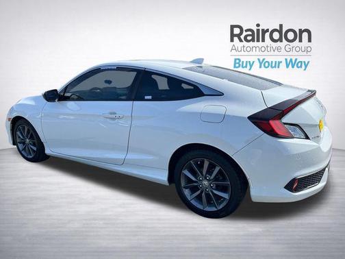 Platinum White Pearl 2019 Honda Civic EX