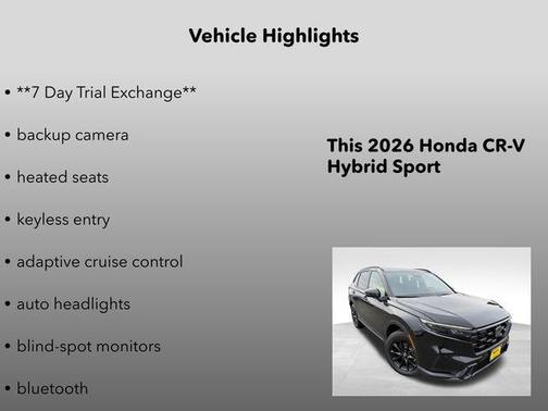 2026 Honda CR-V Hybrid Sport AWD