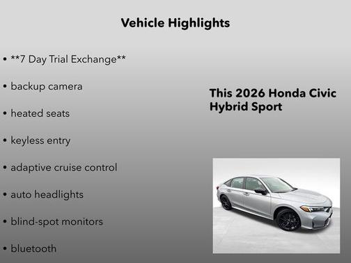 2026 Honda Civic Hybrid Sport
