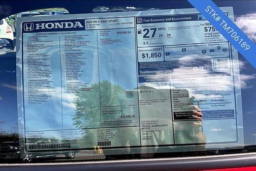 2026 Honda HR-V AWD Sport