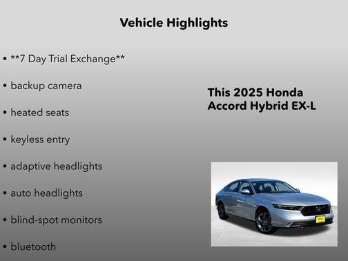 2025 Honda Accord Hybrid EX-L