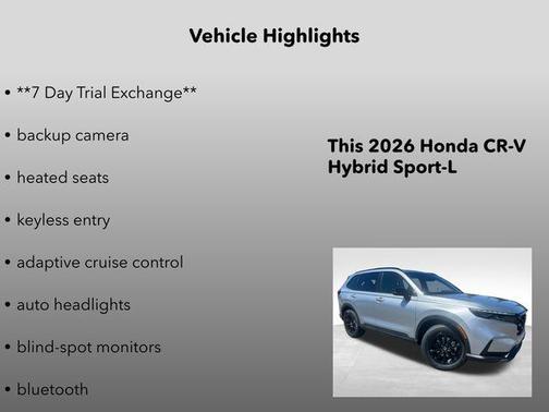 Solar Silver Metallic 2026 Honda CR-V Hybrid Sport-L AWD