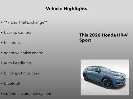 Nordic Forest Pearl 2026 Honda HR-V AWD Sport