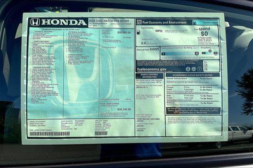 2026 Honda Civic Hybrid Sport