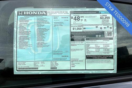2026 Honda Civic Hybrid Sport Touring
