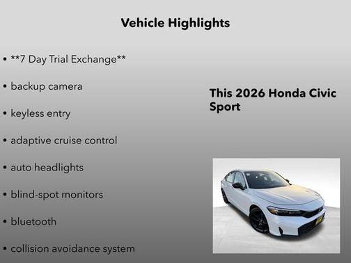 2026 Honda Civic Sport