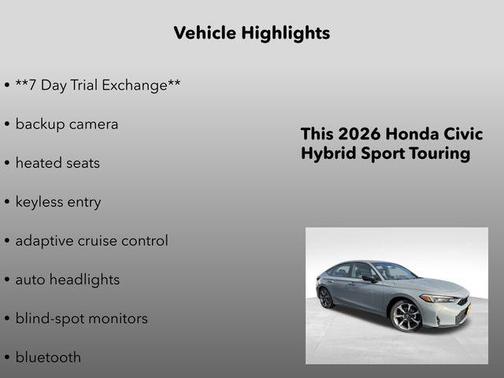 2026 Honda Civic Hybrid Sport Touring