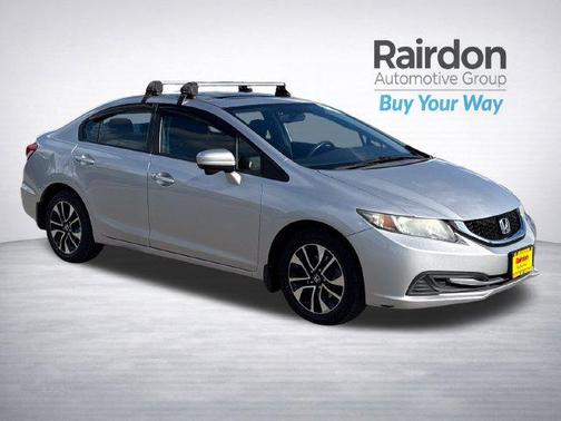 Alabaster Silver Metallic 2015 Honda Civic EX