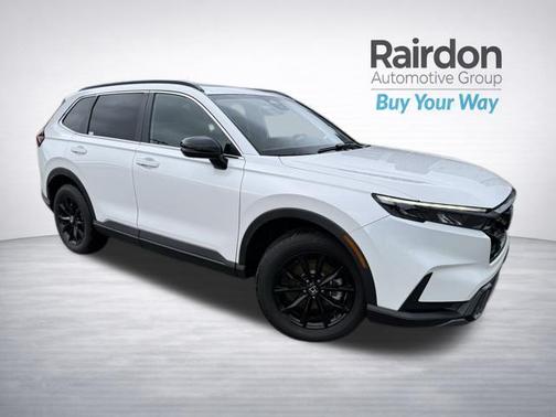 Platinum White Pearl 2025 Honda CR-V Hybrid Sport AWD
