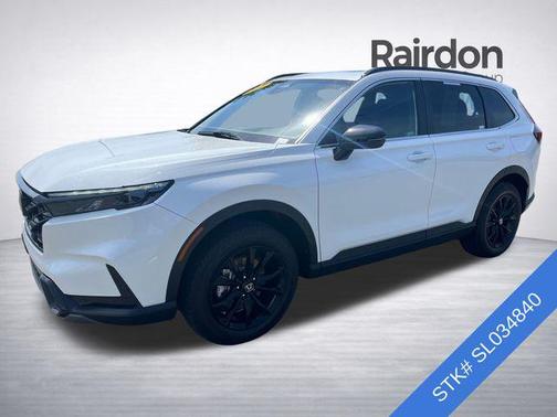 Platinum White Pearl 2025 Honda CR-V Hybrid Sport AWD