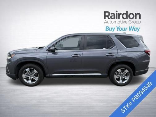 Modern Steel Metallic 2023 Honda Pilot AWD EX-L 8 Passenger