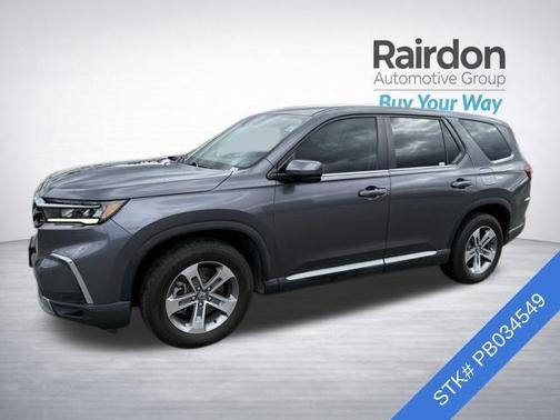 Modern Steel Metallic 2023 Honda Pilot AWD EX-L 8 Passenger