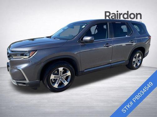 Modern Steel Metallic 2023 Honda Pilot AWD EX-L 8 Passenger