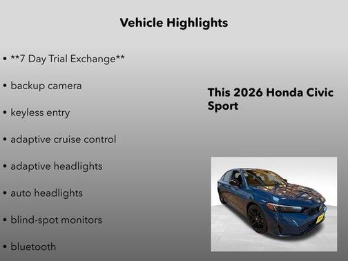 2026 Honda Civic Sport