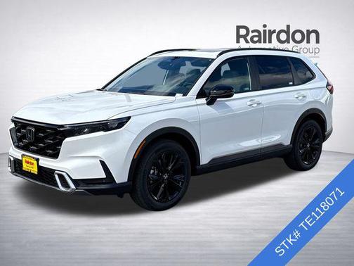 Platinum White Pearl 2026 Honda CR-V Hybrid Sport Touring AWD