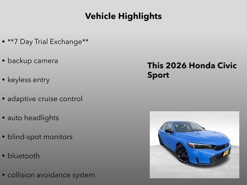 2026 Honda Civic Sport