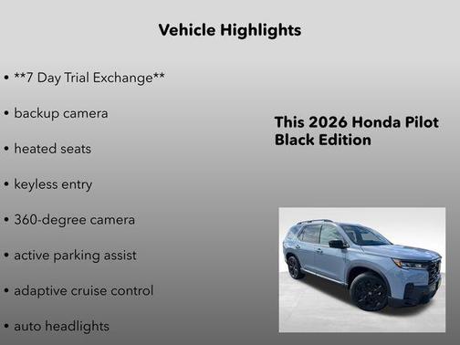 2026 Honda Pilot Black Edition