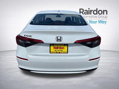 Platinum White Pearl 2024 Honda Civic LX