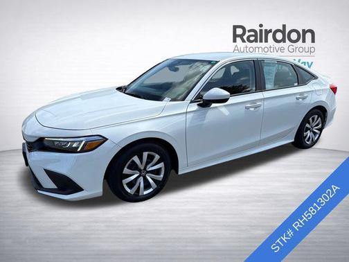 Platinum White Pearl 2024 Honda Civic LX
