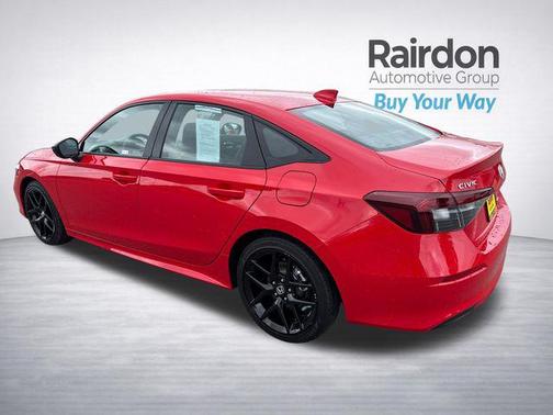 Rallye Red 2025 Honda Civic Hybrid Sport