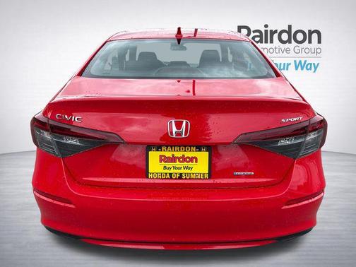 Rallye Red 2025 Honda Civic Hybrid Sport