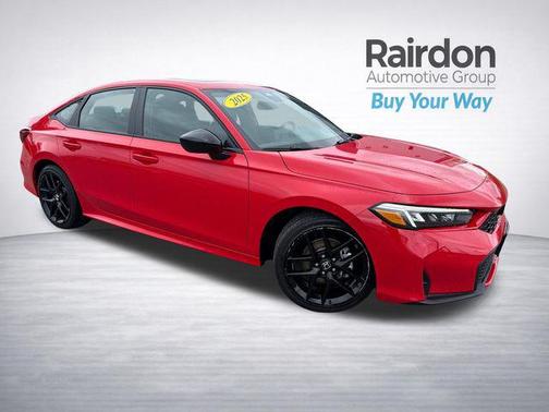 Rallye Red 2025 Honda Civic Hybrid Sport