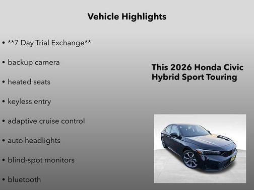 2026 Honda Civic Hybrid Sport Touring