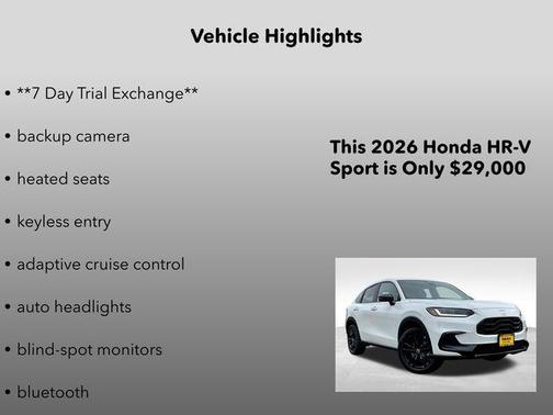 2026 Honda HR-V AWD Sport