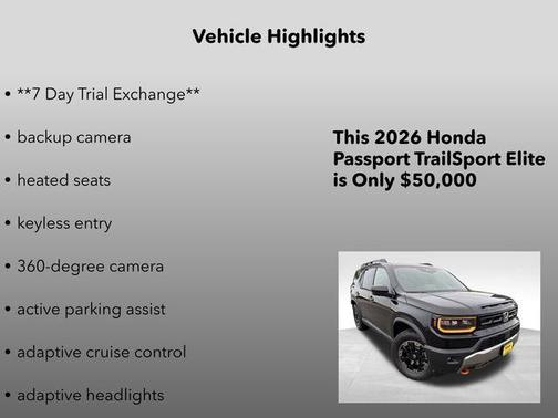 2026 Honda Passport AWD TrailSport Elite