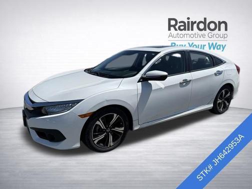 White Orchid Pearl 2018 Honda Civic Touring