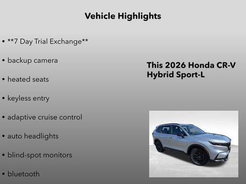 Solar Silver Metallic 2026 Honda CR-V Hybrid Sport-L AWD