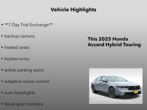 2025 Honda Accord Hybrid Touring