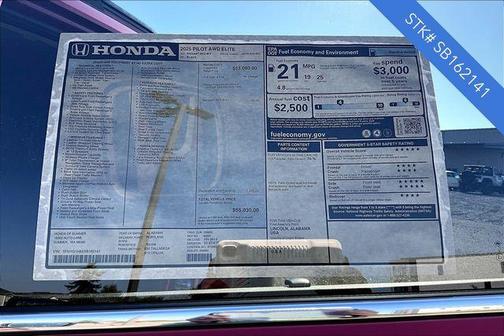 2025 Honda Pilot Elite