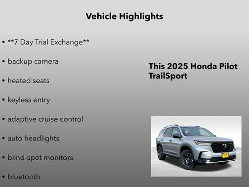 2025 Honda Pilot TrailSport