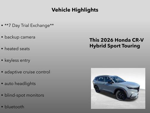 Urban Gray Pearl 2026 Honda CR-V Hybrid Sport Touring AWD