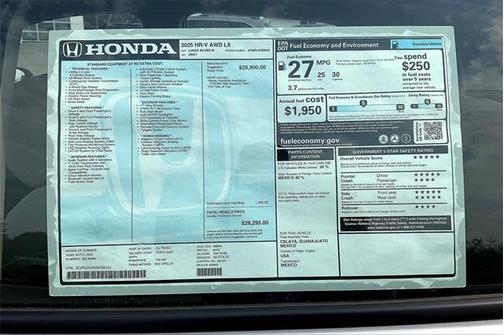 2025 Honda HR-V LX