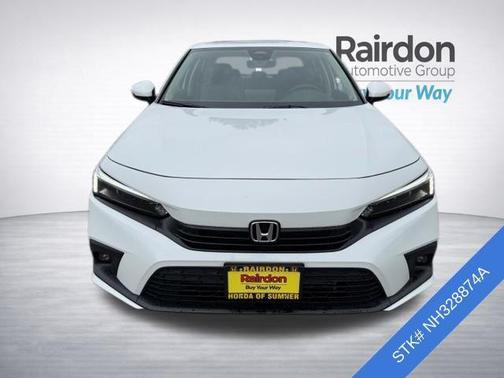 Platinum White Pearl 2022 Honda Civic Touring