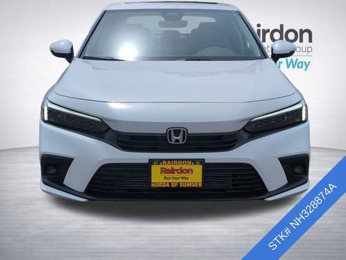 Platinum White Pearl 2022 Honda Civic Touring