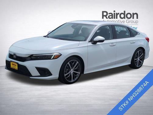 Platinum White Pearl 2022 Honda Civic Touring
